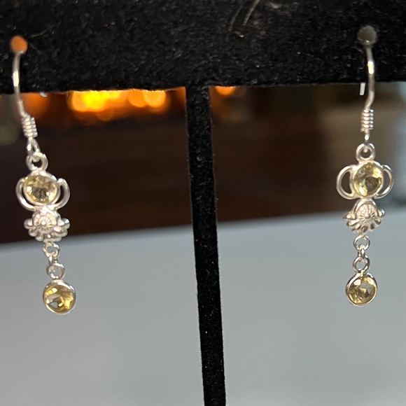 Citrine Dangle Earrings - Picture 4 of 5